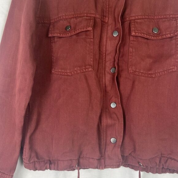 Rails Collins Military Burgundy Lightweight Zip Up Jacket - Picture 2 of 11